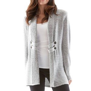 Apt 9 Women’s Grey Button Cardigan